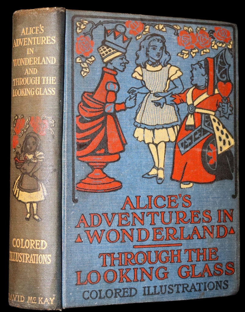 1912 Scarce McKay color Edition - Alice's Adventures in Wonderland & Through the Looking-Glass.