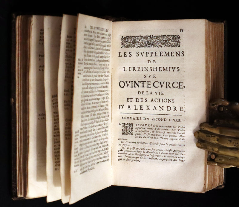 1668 Rare French Book ~ Histories of Alexander the Great ~ Quinte-Curce de la vie et des actions d'Alexandre Le Grand.