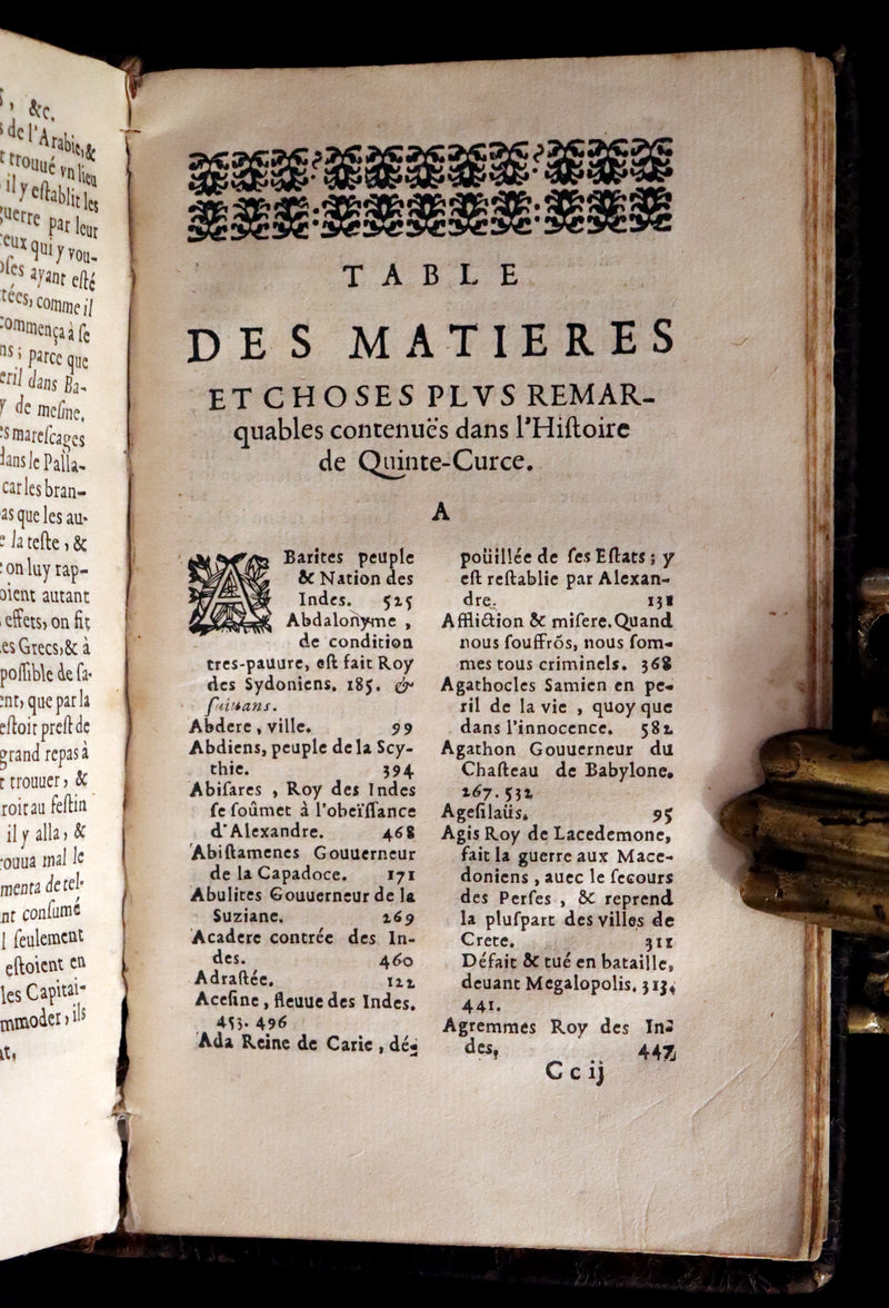 1668 Rare French Book ~ Histories of Alexander the Great ~ Quinte-Curce de la vie et des actions d'Alexandre Le Grand.