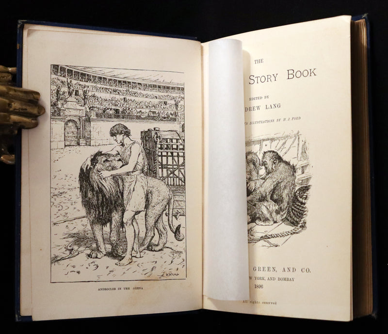 1896 First Edition Book - The Animal Story Book by Andrew Lang Illustrated by H. J. FORD.