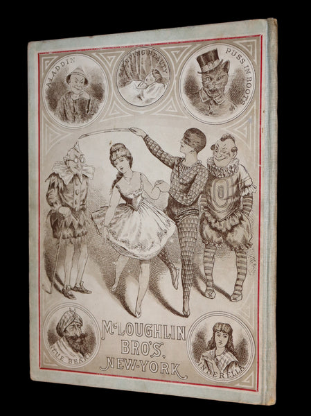 1895 Scarce Book - ALADDIN and the Wonderful Lamp Theater Pantomime toy Book by McLoughlin.