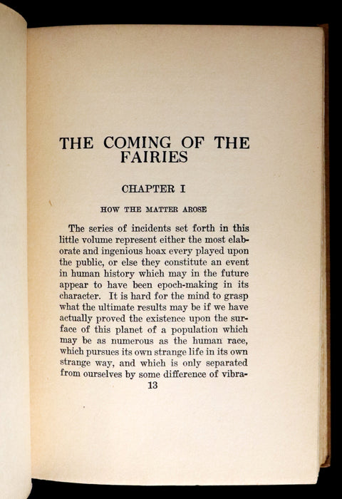 1922 Scarce First Edition on Cottingley FAIRIES - Arthur Conan DOYLE - The Coming of the Fairies.