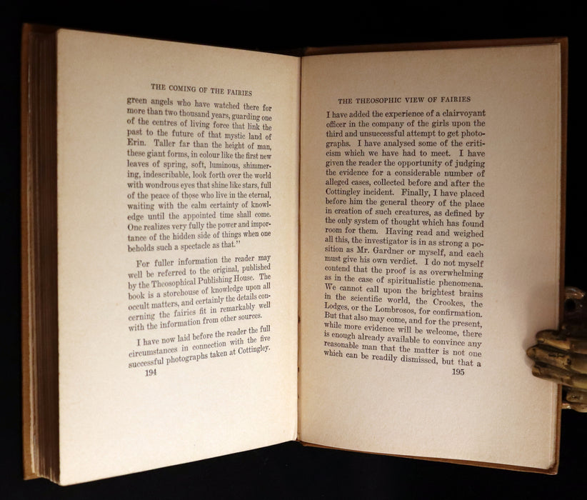 1922 Scarce First Edition on Cottingley FAIRIES - Arthur Conan DOYLE - The Coming of the Fairies.