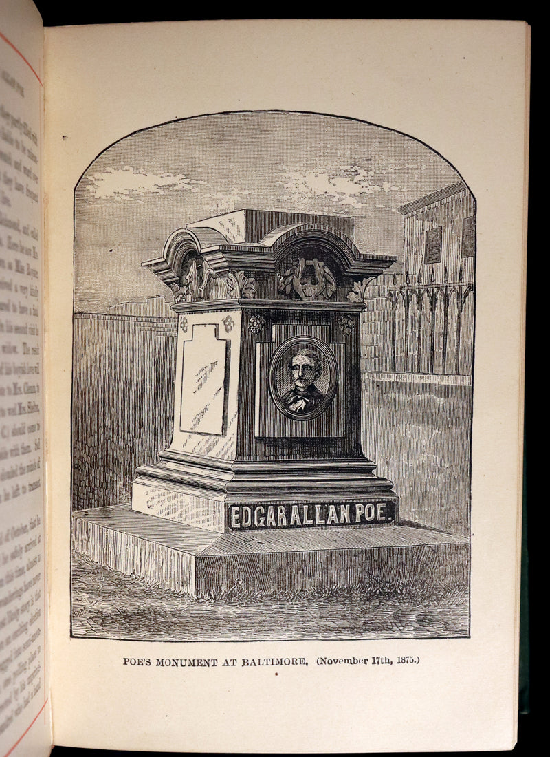 1882 Rare Book - Poems of EDGAR ALLAN POE with a full and impartial Memoir of the Poet.