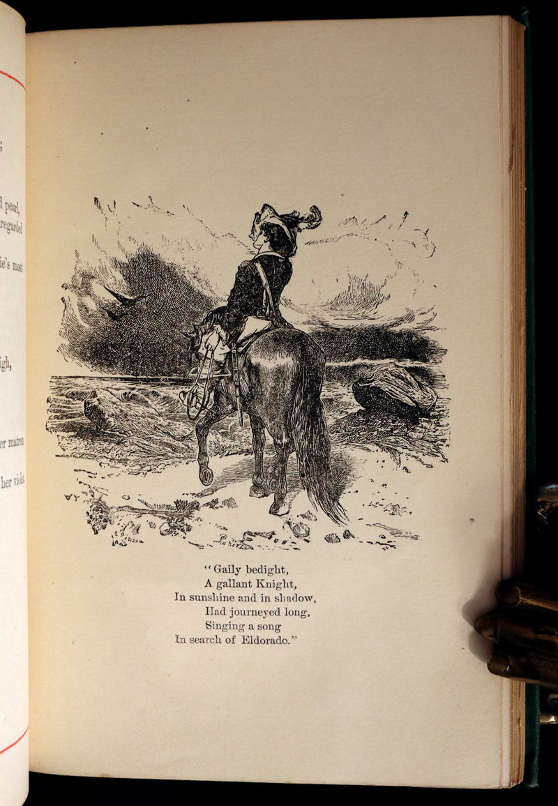 1882 Rare Book - Poems of EDGAR ALLAN POE with a full and impartial Memoir of the Poet.