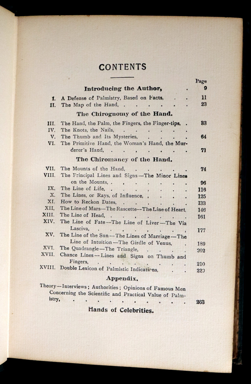 1897 Scarce Book - Practical Palmistry - CHIROMANCY by Edgar de Valcourt-Vermont (Comte C. de Saint-Germain).