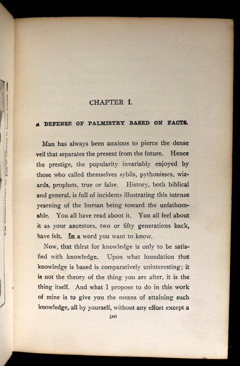 1897 Scarce Book - Practical Palmistry - CHIROMANCY by Edgar de Valcourt-Vermont (Comte C. de Saint-Germain).