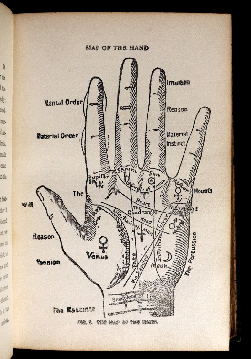 1897 Scarce Book - Practical Palmistry - CHIROMANCY by Edgar de Valcourt-Vermont (Comte C. de Saint-Germain).