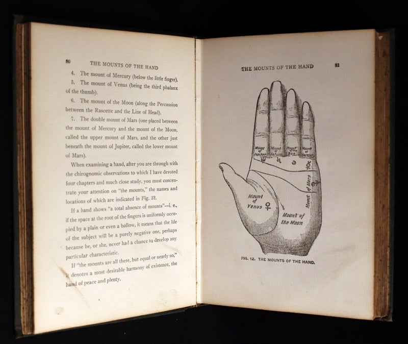 1897 Scarce Book - Practical Palmistry - CHIROMANCY by Edgar de Valcourt-Vermont (Comte C. de Saint-Germain).