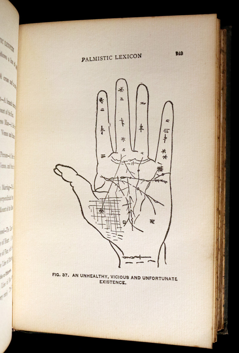 1897 Scarce Book - Practical Palmistry - CHIROMANCY by Edgar de Valcourt-Vermont (Comte C. de Saint-Germain).