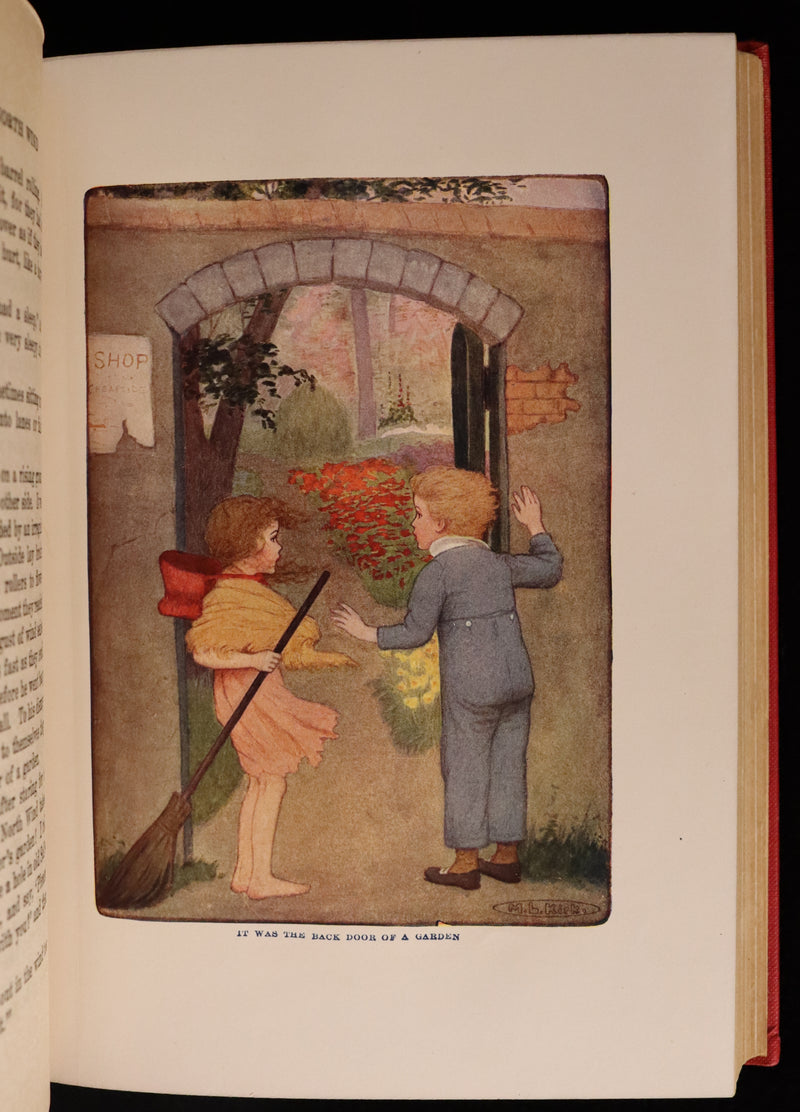 1909 Rare Book - AT THE BACK OF THE NORTH WIND Illustrated by Maria L. Kirk.