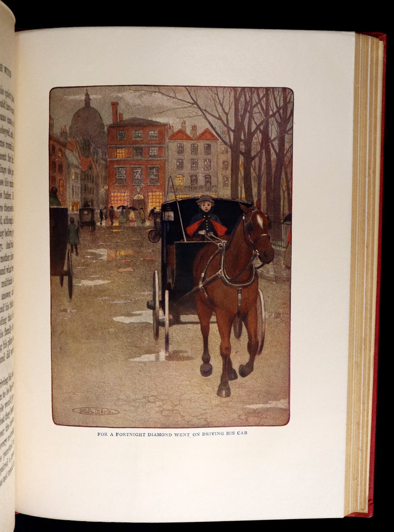 1909 Rare Book - AT THE BACK OF THE NORTH WIND Illustrated by Maria L. Kirk.