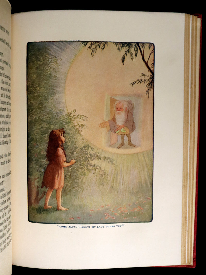 1909 Rare Book - AT THE BACK OF THE NORTH WIND Illustrated by Maria L. Kirk.