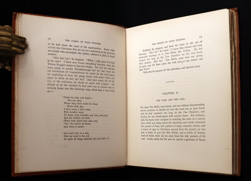 1890 Scarce Book - THE ORIGIN OF PLUM PUDDING WITH OTHER FAIRY TALES Illustrated by Gordon Browne.