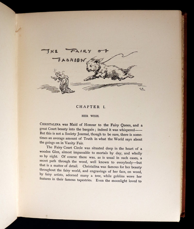 1890 Scarce Book - THE ORIGIN OF PLUM PUDDING WITH OTHER FAIRY TALES Illustrated by Gordon Browne.