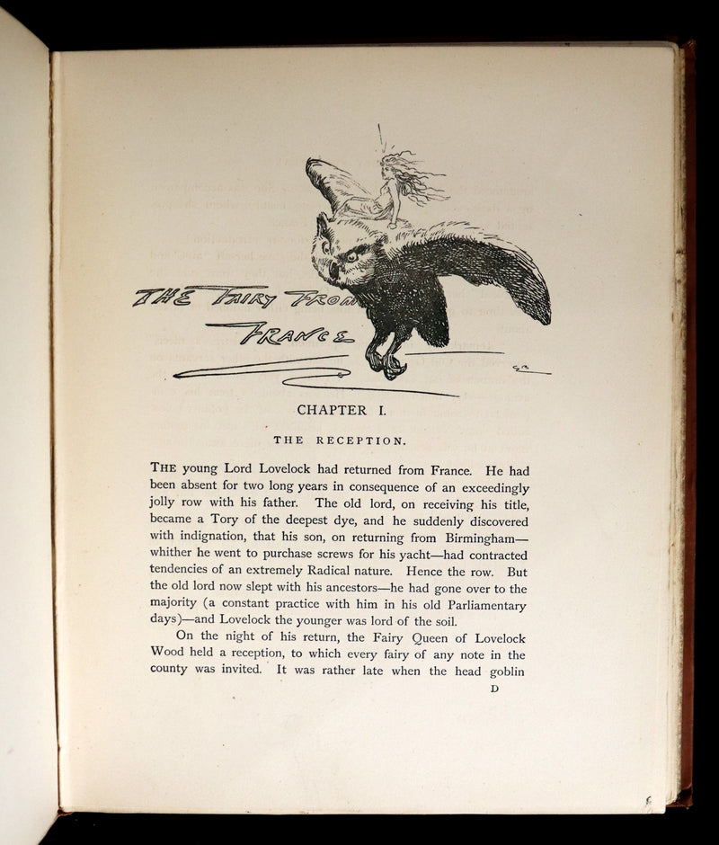 1890 Scarce Book - THE ORIGIN OF PLUM PUDDING WITH OTHER FAIRY TALES Illustrated by Gordon Browne.