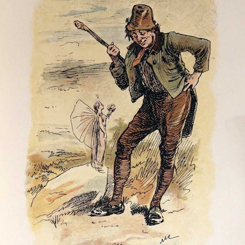 1890 Scarce Book - THE ORIGIN OF PLUM PUDDING WITH OTHER FAIRY TALES Illustrated by Gordon Browne.