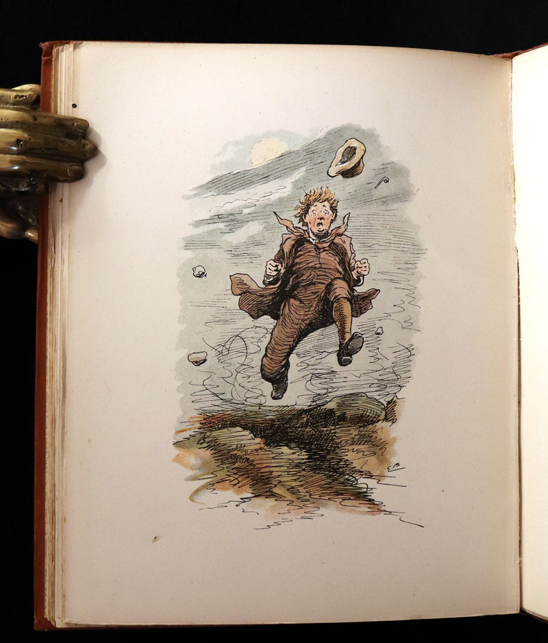 1890 Scarce Book - THE ORIGIN OF PLUM PUDDING WITH OTHER FAIRY TALES Illustrated by Gordon Browne.