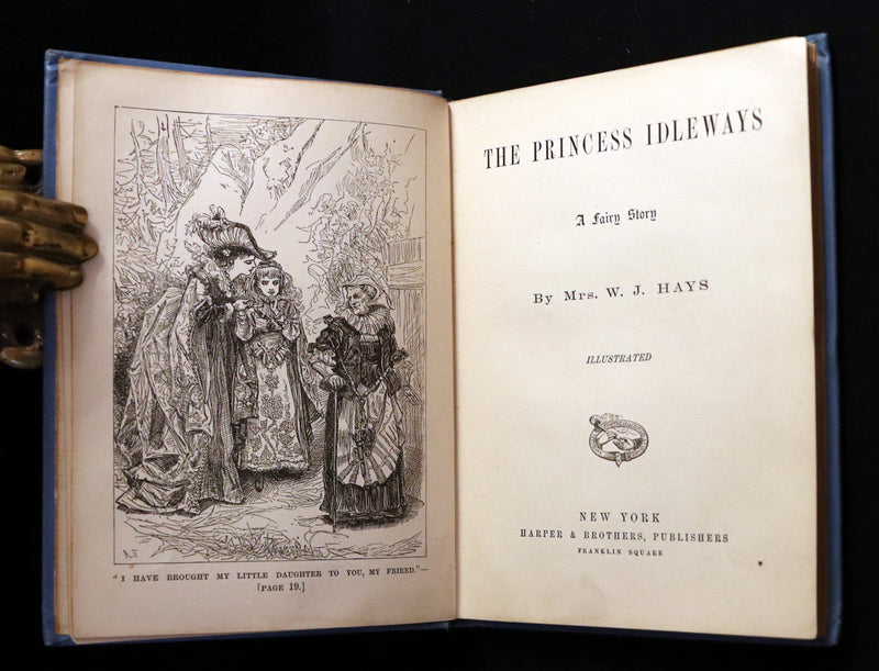 1880 Scarce Victorian Book - The Princess Idleways Fairy Story by Mrs. Hays. Illustrated.