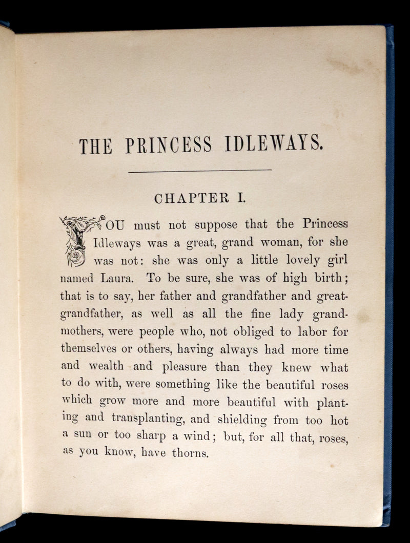 1880 Scarce Victorian Book - The Princess Idleways Fairy Story by Mrs. Hays. Illustrated.