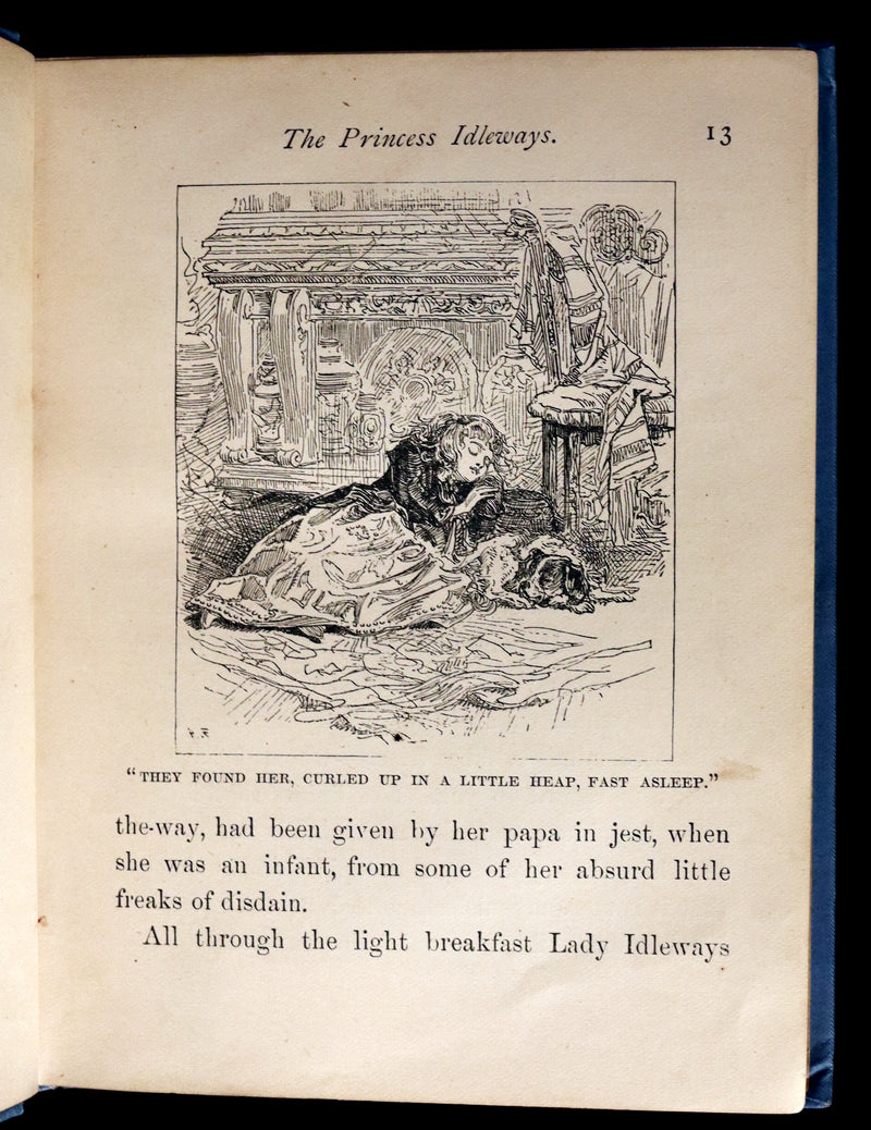 1880 Scarce Victorian Book - The Princess Idleways Fairy Story by Mrs. Hays. Illustrated.