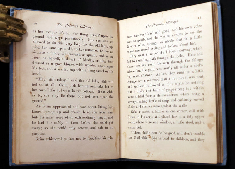 1880 Scarce Victorian Book - The Princess Idleways Fairy Story by Mrs. Hays. Illustrated.
