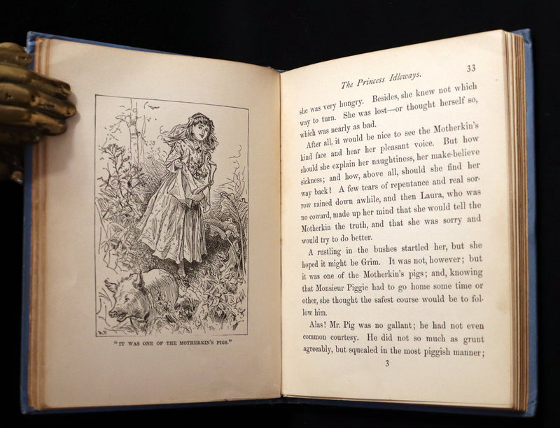 1880 Scarce Victorian Book - The Princess Idleways Fairy Story by Mrs. Hays. Illustrated.