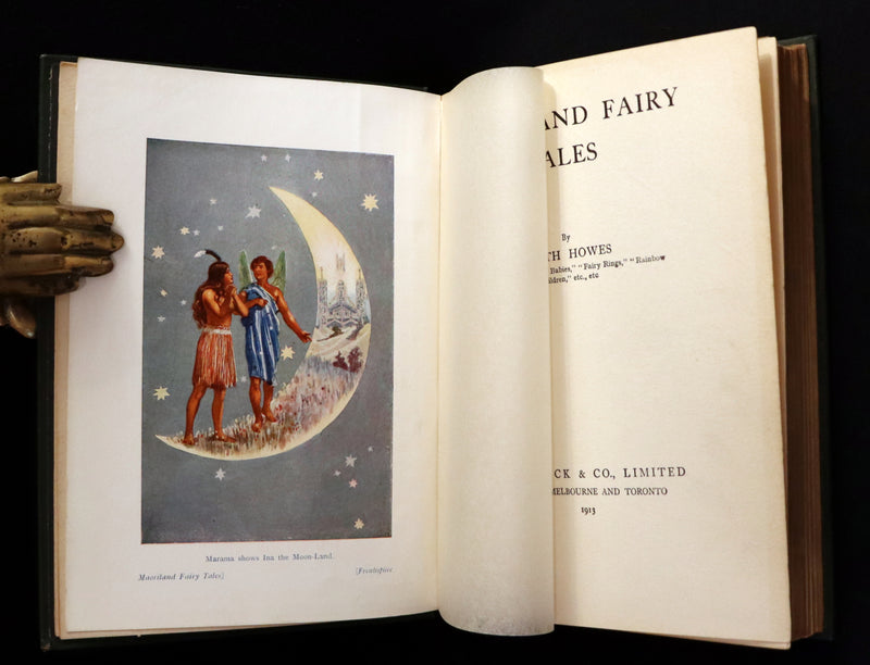 1913 Rare First Edition - MAORILAND FAIRY TALES by Edith Howes - New Zealand Maori Tales.