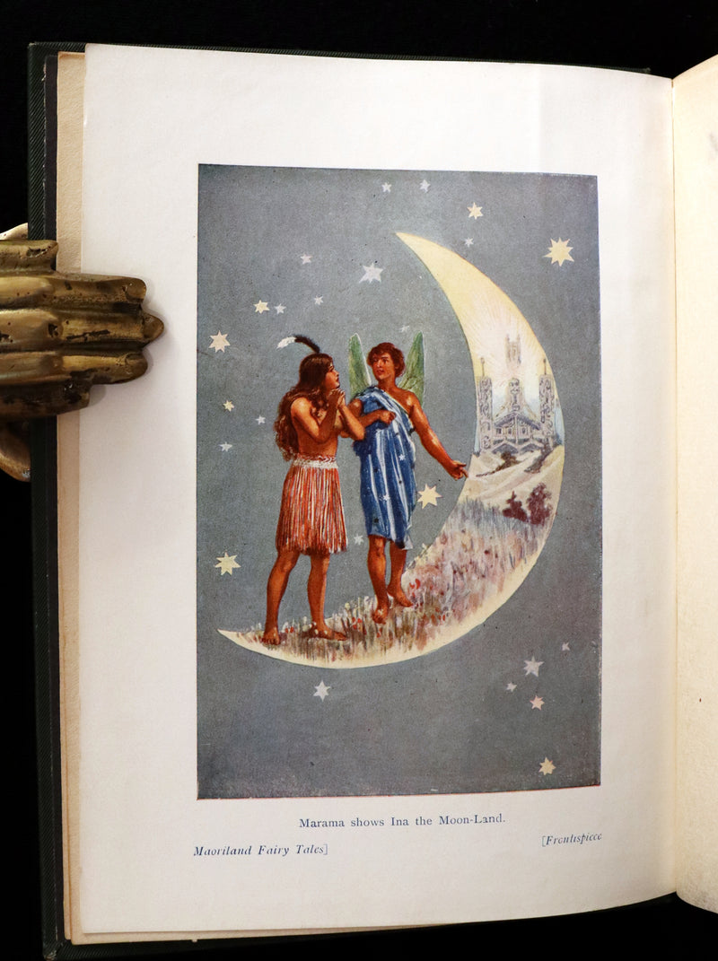 1913 Rare First Edition - MAORILAND FAIRY TALES by Edith Howes - New Zealand Maori Tales.