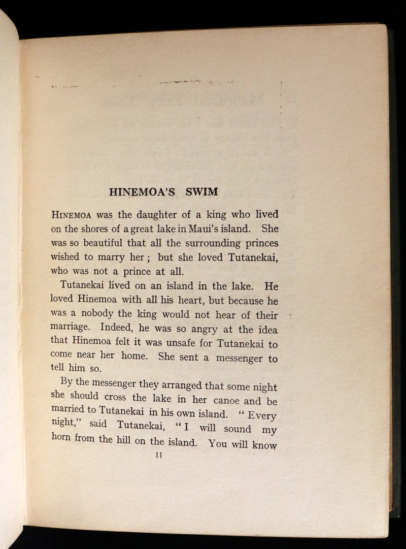 1913 Rare First Edition - MAORILAND FAIRY TALES by Edith Howes - New Zealand Maori Tales.