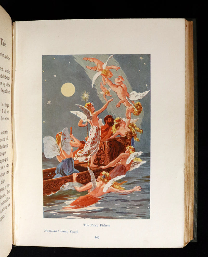 1913 Rare First Edition - MAORILAND FAIRY TALES by Edith Howes - New Zealand Maori Tales.