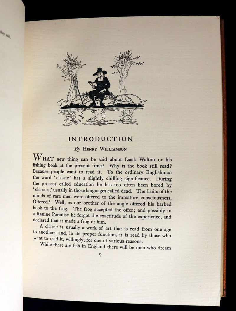 1931 Rare First Edition - THE COMPLEAT ANGLER by Izaak Walton illustrated by Arthur RACKHAM.