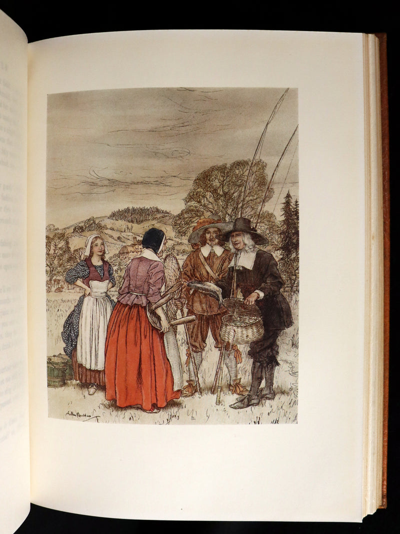 1931 Rare First Edition - THE COMPLEAT ANGLER by Izaak Walton illustrated by Arthur RACKHAM.