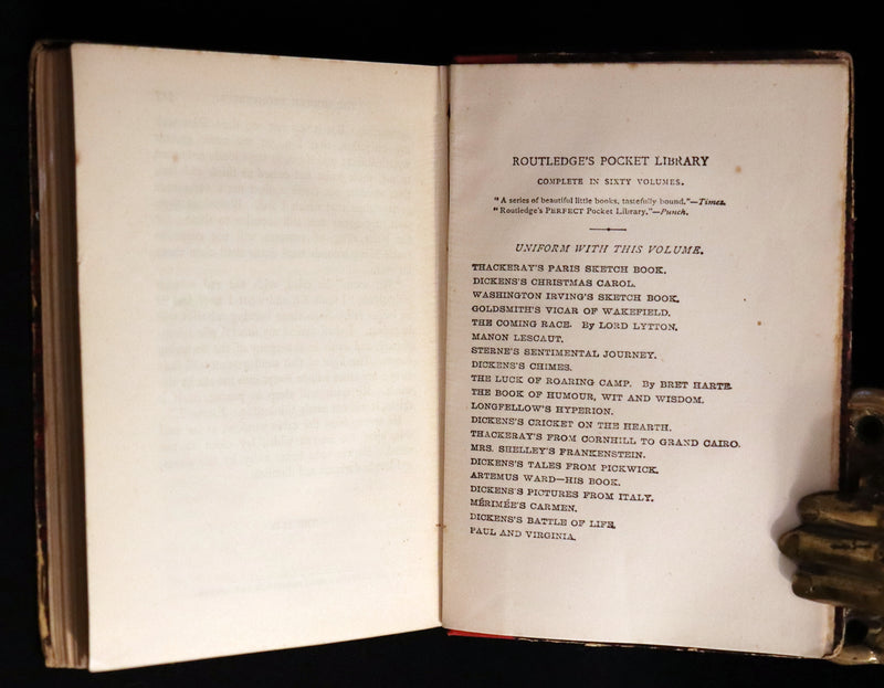 1891 Rare Victorian Book - FRANKENSTEIN or The Modern Prometheus by Mary Shelley.