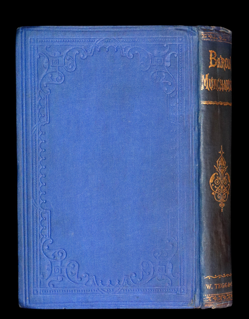 1877 Rare Book - The Travels and Surprising Adventures of Baron MUNCHAUSEN. Illustrated by Cruikshank.