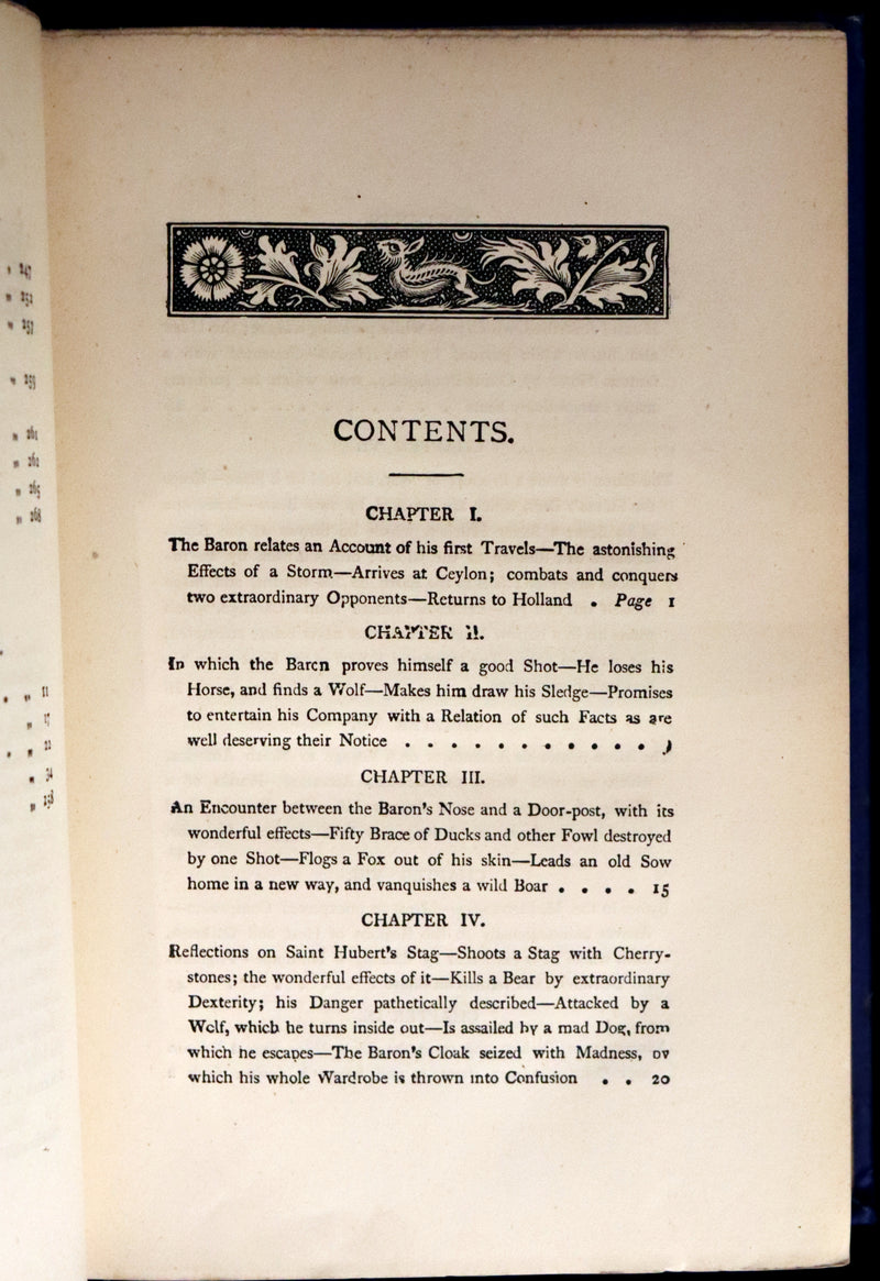 1877 Rare Book - The Travels and Surprising Adventures of Baron MUNCHAUSEN. Illustrated by Cruikshank.