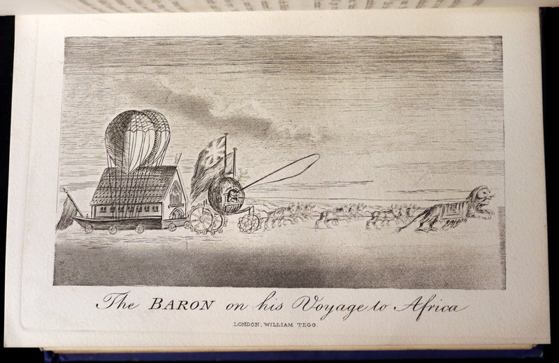 1877 Rare Book - The Travels and Surprising Adventures of Baron MUNCHAUSEN. Illustrated by Cruikshank.