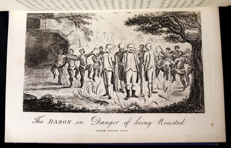 1877 Rare Book - The Travels and Surprising Adventures of Baron MUNCHAUSEN. Illustrated by Cruikshank.