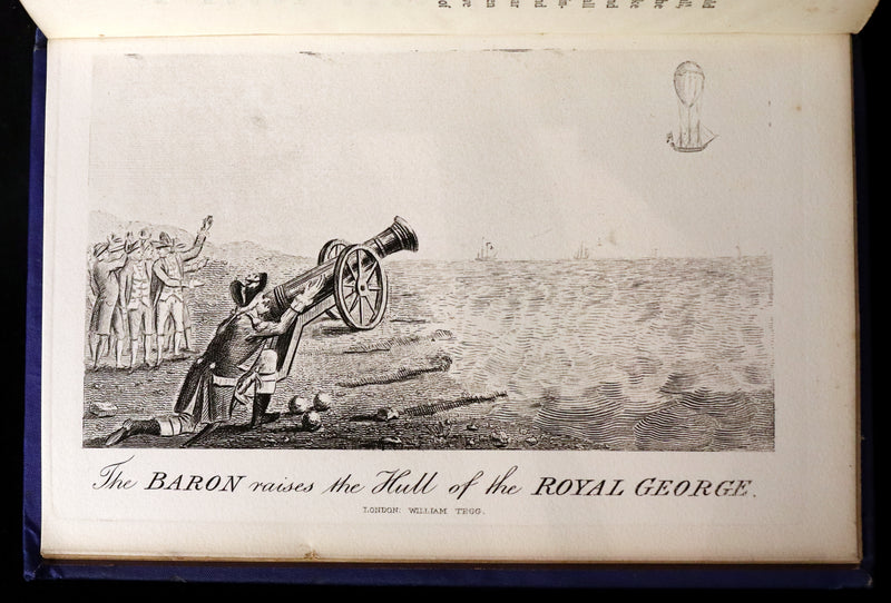 1877 Rare Book - The Travels and Surprising Adventures of Baron MUNCHAUSEN. Illustrated by Cruikshank.