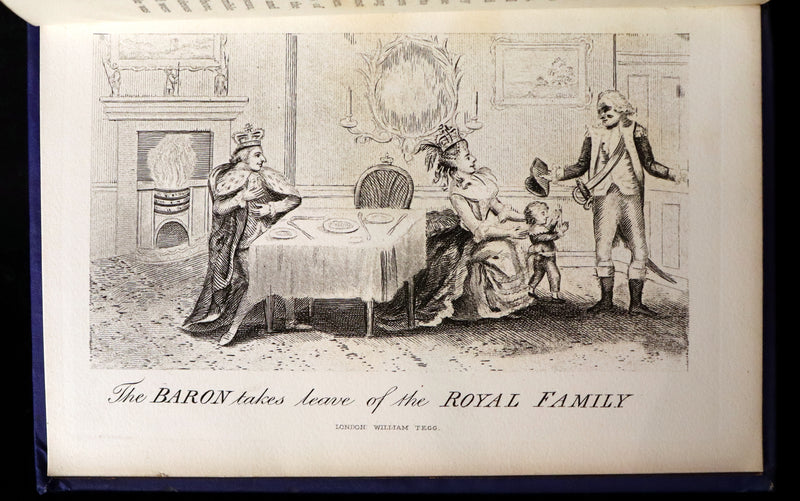 1877 Rare Book - The Travels and Surprising Adventures of Baron MUNCHAUSEN. Illustrated by Cruikshank.