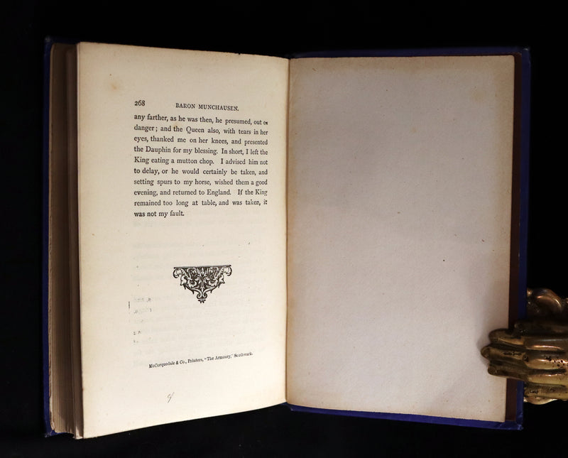 1877 Rare Book - The Travels and Surprising Adventures of Baron MUNCHAUSEN. Illustrated by Cruikshank.