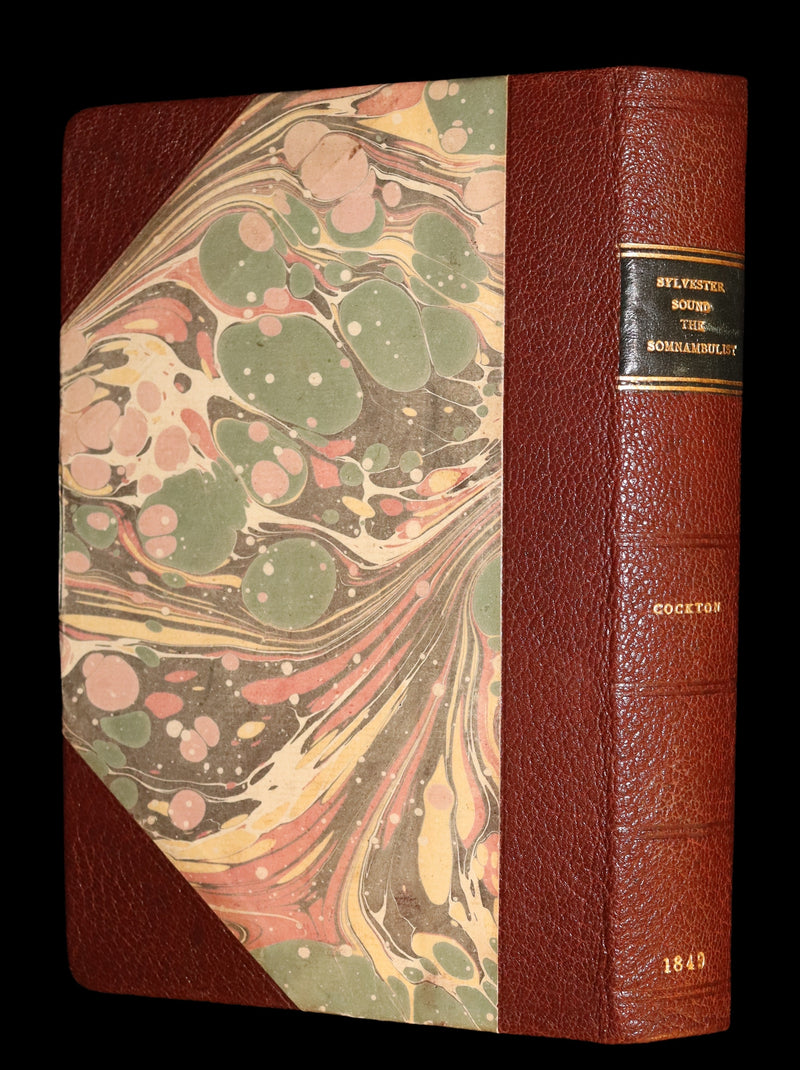 1849 Rare Sleepwalker Book - Sylvester Sound the SOMNAMBULIST by Henry Cockton. Illustrated.