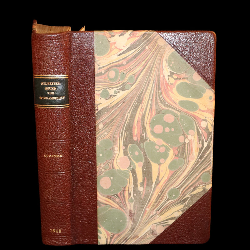 1849 Rare Sleepwalker Book - Sylvester Sound the SOMNAMBULIST by Henry Cockton. Illustrated.