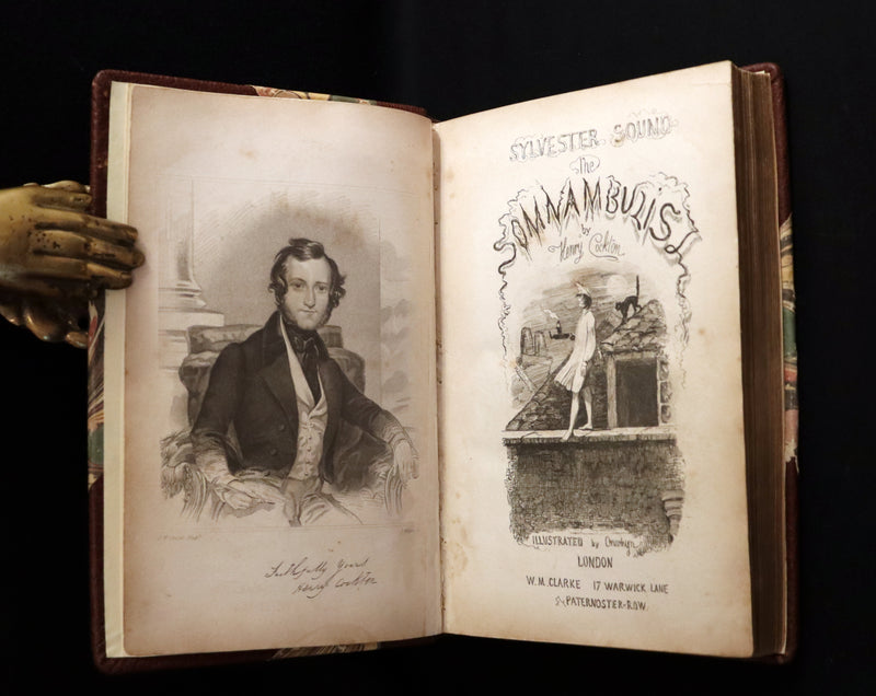 1849 Rare Sleepwalker Book - Sylvester Sound the SOMNAMBULIST by Henry Cockton. Illustrated.