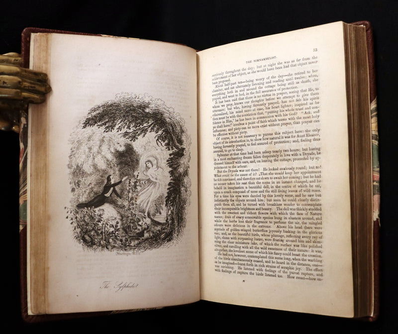 1849 Rare Sleepwalker Book - Sylvester Sound the SOMNAMBULIST by Henry Cockton. Illustrated.