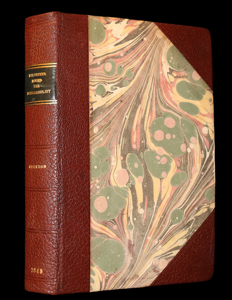 1849 Rare Sleepwalker Book - Sylvester Sound the SOMNAMBULIST by Henry Cockton. Illustrated.
