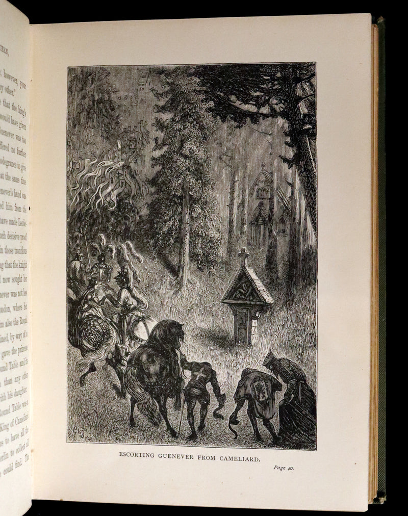 1898 Rare Book - Stories of the Days of King Arthur illustrated by Gustave Dore.