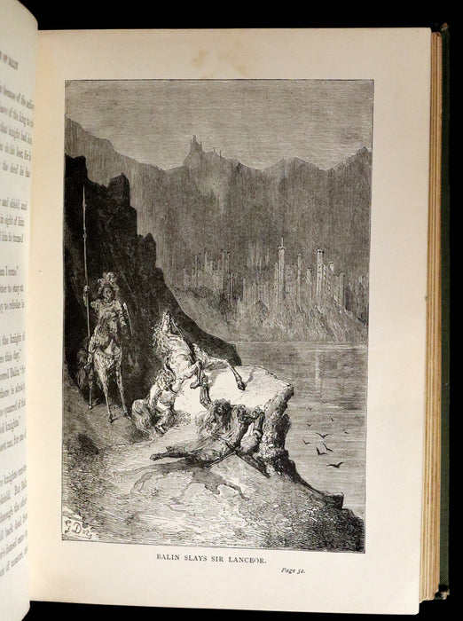 1898 Rare Book - Stories of the Days of King Arthur illustrated by Gustave Dore.