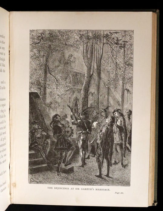 1898 Rare Book - Stories of the Days of King Arthur illustrated by Gustave Dore.