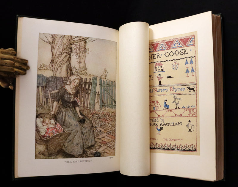 1913 Rare First US Edition - MOTHER GOOSE illustrated by Arthur Rackham.